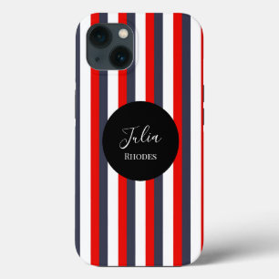 Individuelle Name in Rot, Weiß und Blau Case-Mate iPhone Hülle