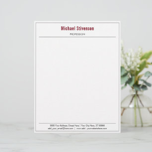 Individuelle Name Info Adresse Personalisiert Lett Briefbogen