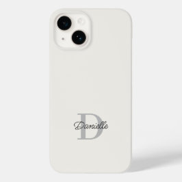 Individuelle Name Initial Monogram Modernes Minima Case-Mate iPhone 14 Hülle
