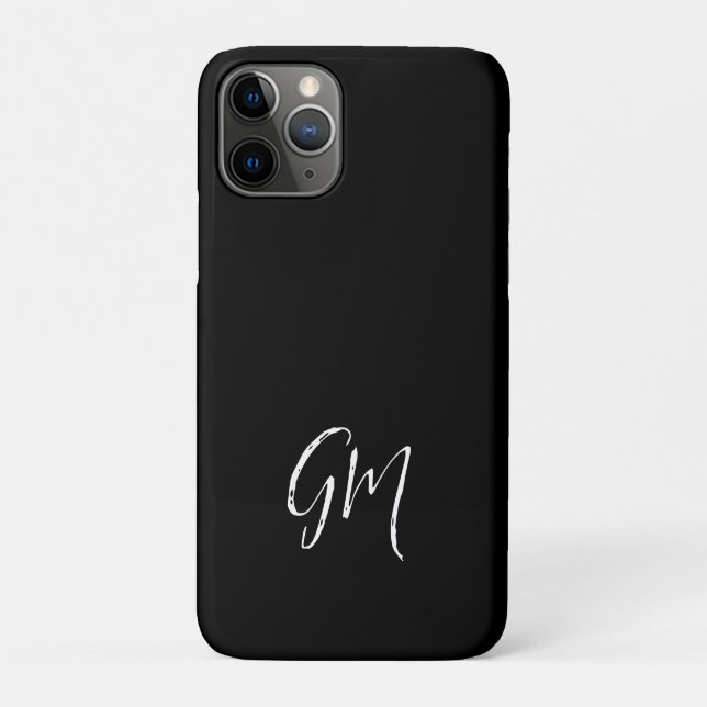 Individuelle Name Initialen personalisiert zwei Bu Case-Mate iPhone Hülle (Rückseite)