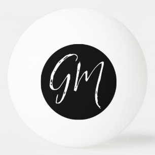 Individuelle Name Initialen personalisiert zwei Bu Tischtennisball