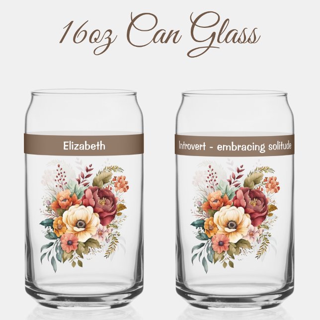 Individuelle Name introvertierte Blume der Einsamk Dosenglas (Von Creator hochgeladen)