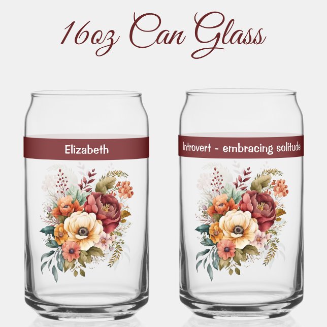 Individuelle Name Introvertierte Einsamkeit Blume  Dosenglas (Von Creator hochgeladen)