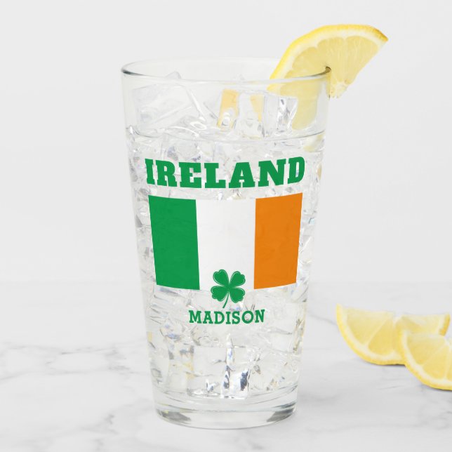 Individuelle Name Irland Glas (Rückseite Ice)