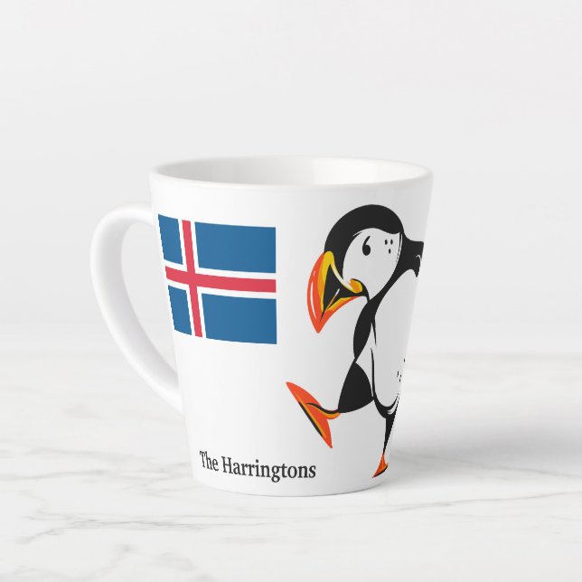 Individuelle Name Island Milchtasse (Linke Ecke)
