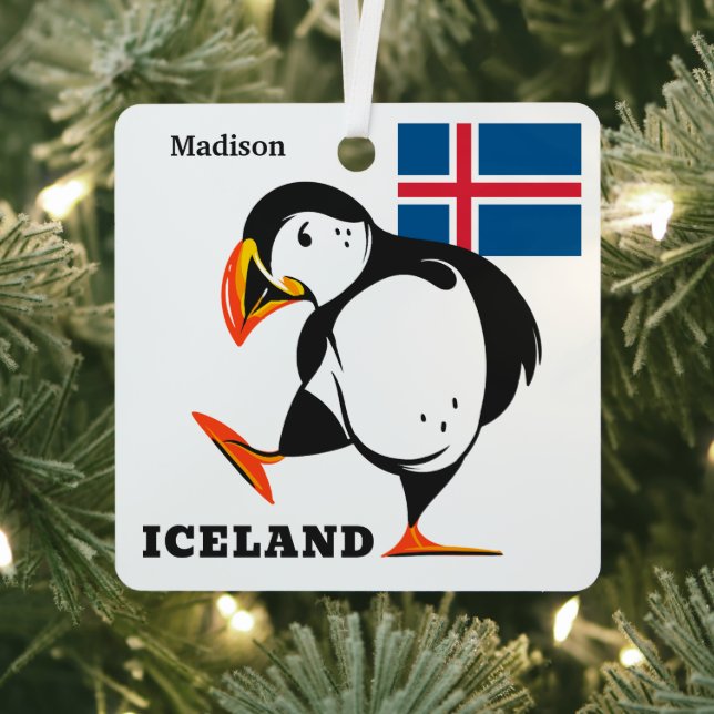 Individuelle Name Island Ornament Aus Metall (InSitu)