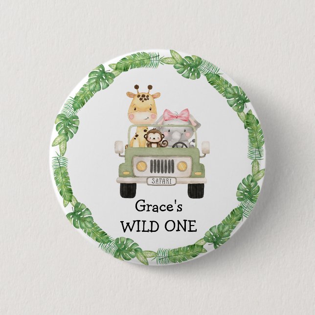 individuelle Name ist eine WILD ONE Schaltfläche Button (Vorderseite)