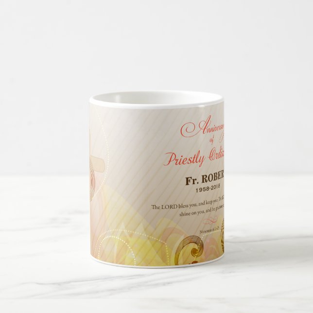 Individuelle Name & Jahr, 60. Priesterliche Ordina Kaffeetasse (Mittel)