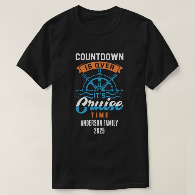 Individuelle Name Jahr Kreuzfahrt T-Shirt (Design vorne)