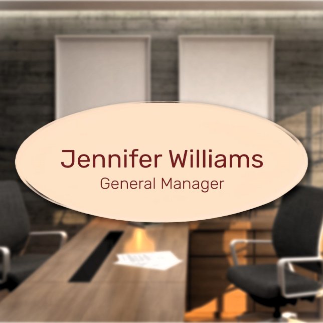 Individuelle Name Jobbezeichnung Mitarbeiter Namenschild (Von Creator hochgeladen)