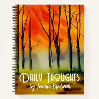 Individuelle Name Journal of Daily Thoughts Notizbuch