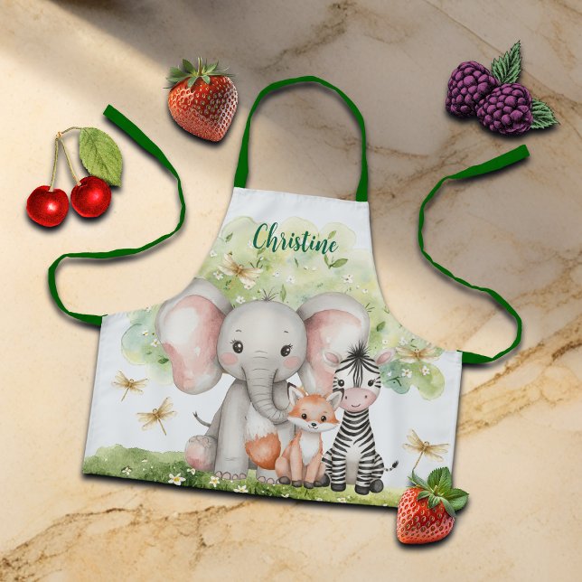 Individuelle Name Jungle Animals Dragonfly Schürze (Von Creator hochgeladen)