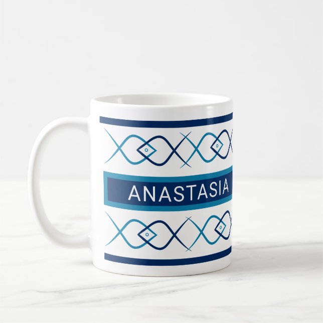 Individuelle Name Kaffeetasse (Links)