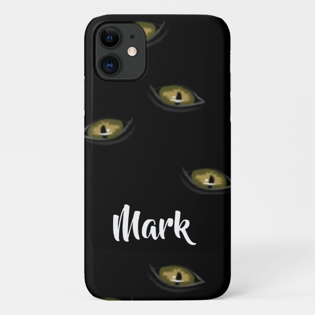 Individuelle Name Katzenaugen Case-Mate iPhone Hülle (Rückseite)