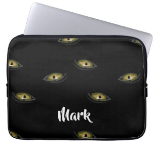Individuelle Name Katzenaugen Laptopschutzhülle