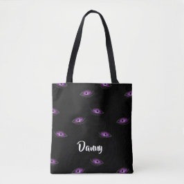 Individuelle Name Katzenaugen Tasche