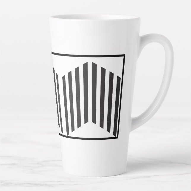 Individuelle Name Keramik Kaffeecup mit modernem D Milchtasse (Rechts)