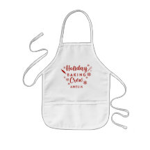 Individuelle Name Kids Holiday Backen Crew Schürze