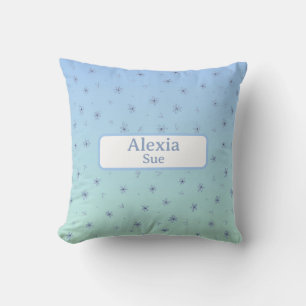 Individuelle Name Kinder Zimmerdekoration Blues Bl Kissen