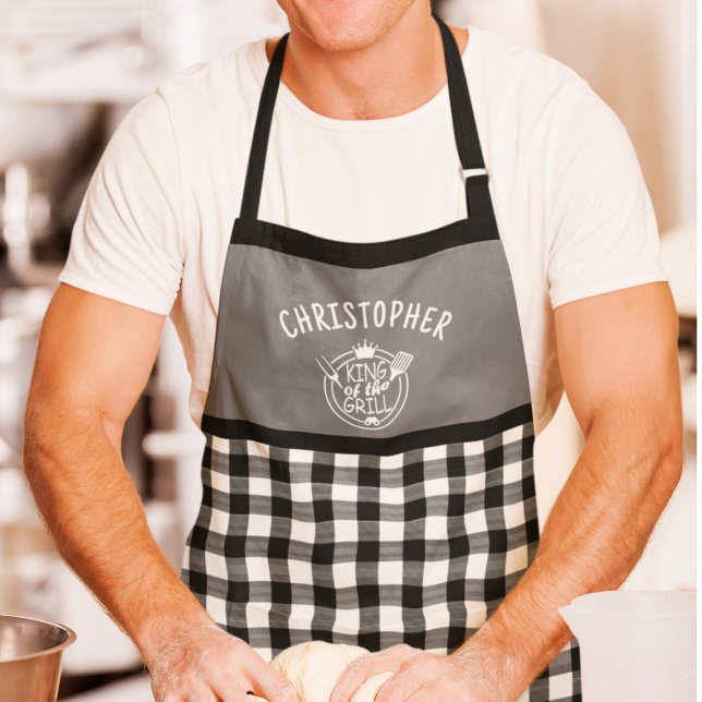 Individuelle Name King of the Gingham Grill Schürze (Von Creator hochgeladen)