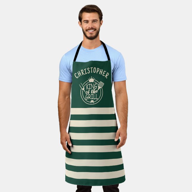 Individuelle Name King of the Grill Schürze (Getragen)