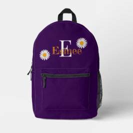individuelle Name Kirschlack lila Bedruckter Rucksack