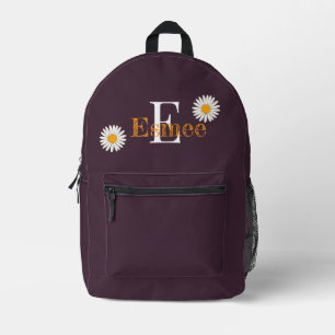 individuelle Name Kirschlack lila Bedruckter Rucksack