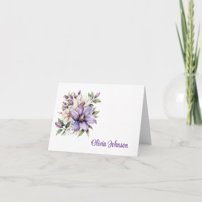 Individuelle Name Klappende Mitteilungskarten (Vorderseite)