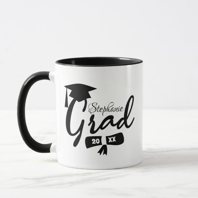 Individuelle Name, Klasse [Jahr] Abschluss Diplom Tasse (Links)