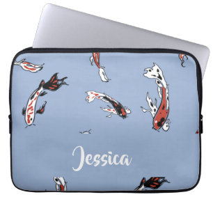 Individuelle Name Koi Laptopschutzhülle