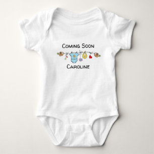 individuelle Name kommt bald Schwangerschaftsankün Baby Strampler