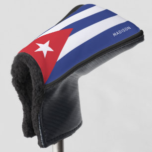 Individuelle Name-Kuba-Flagge Golf Headcover