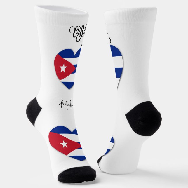Individuelle Name Kuba Liebe Socken (Gewinkelt)