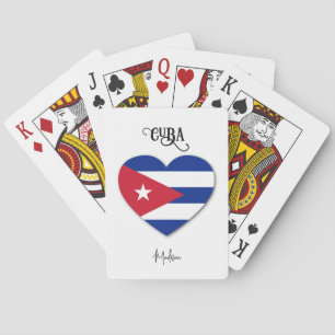 Individuelle Name Kuba Liebe Spielkarten
