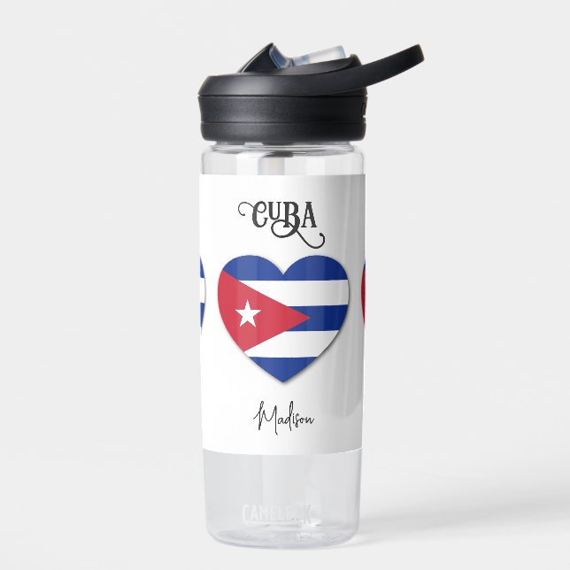 Individuelle Name Kuba Liebe Trinkflasche (Links)