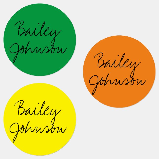 Individuelle Name Labels Etiketten (Gruppe)