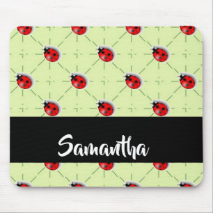 Individuelle Name-Ladybugs Mousepad