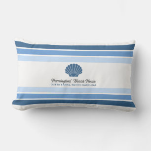 Individuelle Name & Lage Beach House Kissen Für Draußen