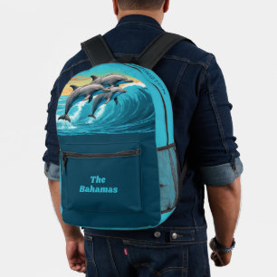 Individuelle Name & Lage Dolphin Bedruckter Rucksack