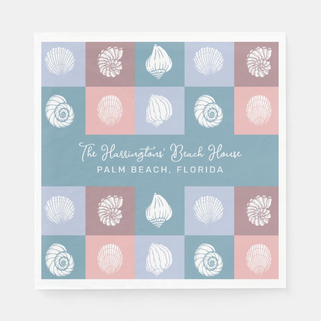 Individuelle Name & Lage - Muster Serviette (Vorderseite)