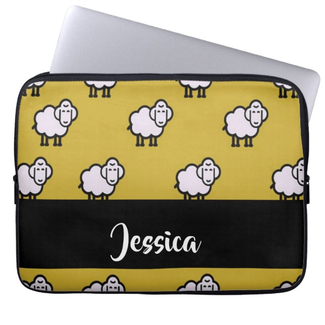Individuelle Name Laptopschutzhülle (Vorderseite)