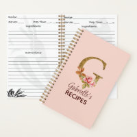 Individuelle Name Letter G Gold Rosa Rosen Rezept