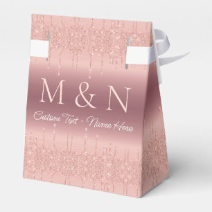 Individuelle Name Letter Wedding Rose Gold Geschen Geschenkschachtel