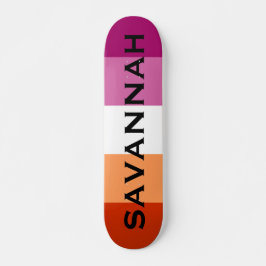 Individuelle Name LGBTQ-Rainbow Lesbian-Stolperfla Skateboard