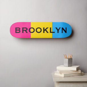 Individuelle Name LGBTQ-Rainbow-Pansexual-Prix-Fla Skateboard