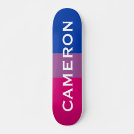 Individuelle Name LGBTQ-Regenbogen Bisexuelle Flag Skateboard