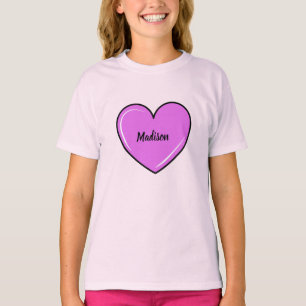 Individuelle Name Liebe Herzstück T - Shirt