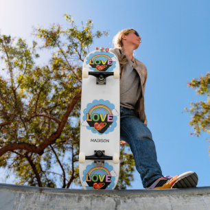 Individuelle Name "Liebe ist Liebe" Skateboard