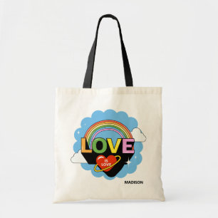 Individuelle Name "Liebe ist Liebe" Tragetasche