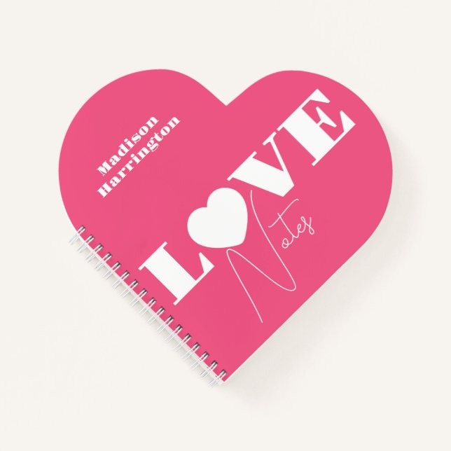 Individuelle Name LIEBE Notizbuch (Vorderseite)